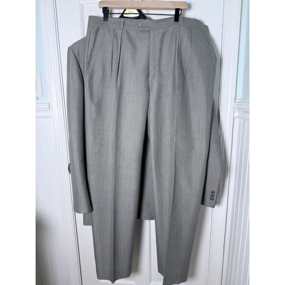 Men’s Light Gray 2 Piece Suit No Brand Or Tags - Read measurements! - Picture 7 of 15